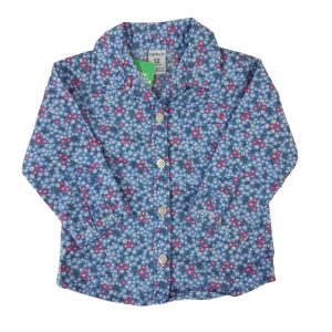 CAMISA CELESTE FLORCITAS CARTERS T12M