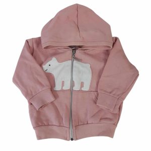 CAMPERA ALG ROSADA CAPUCHA OSO LSGHSEE 8/12M