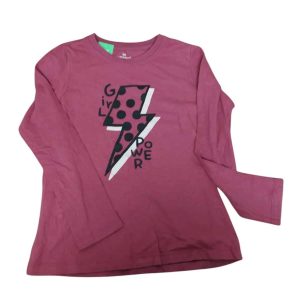 REMERA ALG ROSA VIEJO RAYO CIRCULOS NEGROS HERING T 12 GT
