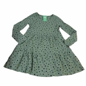 VESTIDO ALG VERDE LUNARES H&M T6/7