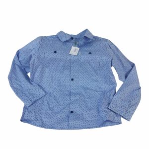 CAMISA CELESTE FLORCITAS AZULES CIRILO T10