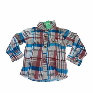 CAMISA CUADRILLE BCO ROJO AZUL BEIGE BAO WEI DI T9/12M AP