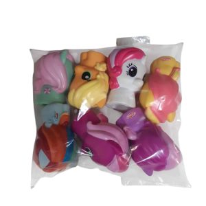 PONY X 7 DE GOMA PLAYSKOOL DE COLORES EN BOLSA