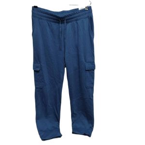 PANTALON DEP CON FELPA CARGO AZUL COD 77325 TXL