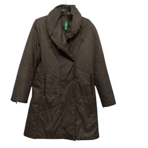 CAMPERA LARGA NYLON VERDE CUELLO ALTO T M APROX