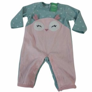 PIYAMA POLAR CELESTE LUNARES BCOS BUHO ROSA CARTERS T3M FR