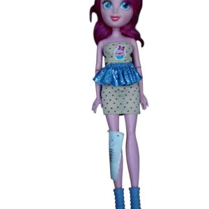 MUÑECA MY LITTLE PONNY EQUESTRIA GIRLS ROSA PELO FUCSIA MANCHAS