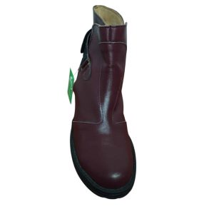 BOTAS BAJAS CUERO BORDO ARGENTINIAN SHOES T38