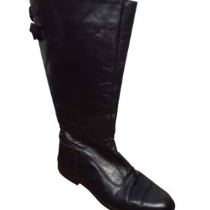 BOTA LARGA CUERO NEGRO ESTRELLA T 35