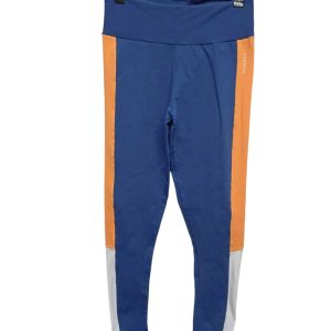CALZA DEPORTIVA AZUL NARANJA FLUO BLANCO ROMANCE TM