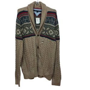 SACO LANA MARRON GRIS AZUL ROJO BEIGE OCHOS TOMMY HILFIGER T L NUEVO