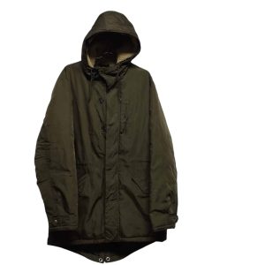 PARKA VERDE CAPUCHA CORDERITO OLD NAVY T L MCH