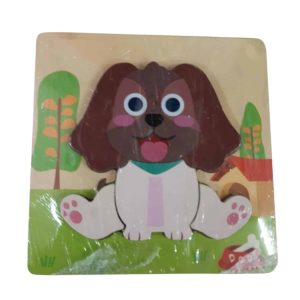 PUZZLE CUADRADO MADERA PERRO