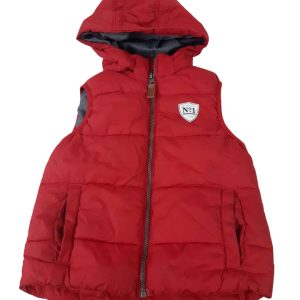 CHALECO INFLADITO ROJO CAPUCHA H&M T6/8