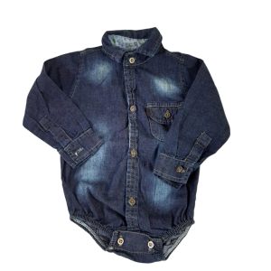 BODY CAMISA DE JEAN AZUL CUNOS T2