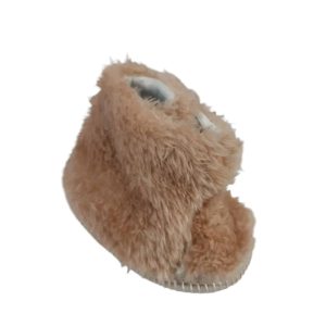 PANTUFLITA PELUDITA MARRON VELCRO RN