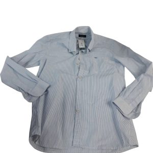 CAMISA LEGACY T14 RAYADA BCA Y AZUL