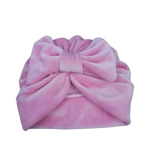 BOINA ROSA MOÑA GRANDE PIEL DURAZNO