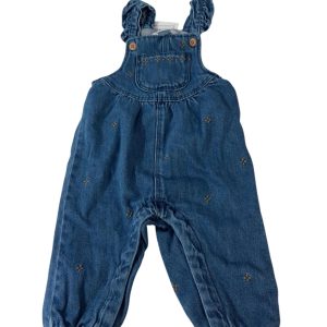 ENTERITO JEAN FLORCITAS BORDADAS ZARA T6/9M