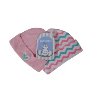 GORRO X2 AL ROSADO Y RAYADO SACKS