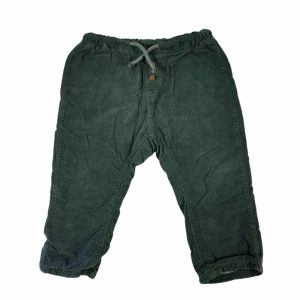 PANTALON PANA VERDE FORRADO H&M T9/12M
