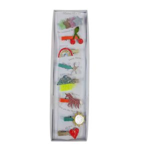 BROCHES CON APLIQUE PARA EL PELO X8