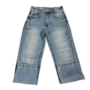 JEAN CLASICO MOM CLARITO ZARA T7 TIPÓ ROTO