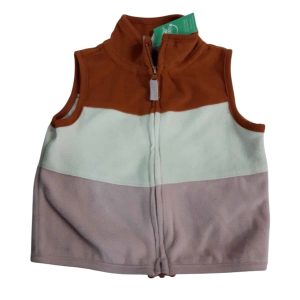 CHALECO POLAR MARRON BEIGE ROSA CARTERS T12M FR