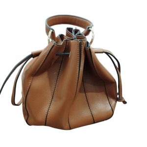 CARTERA CUERINA MARRON NEGRO ISADORA