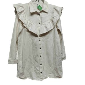 SOBRECAMISA JEAN CREMITA VOLADO ZARA T L