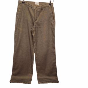 PANTALON RIDE LEG JASPEADO MARRON BEIGE TRUHAN T 38