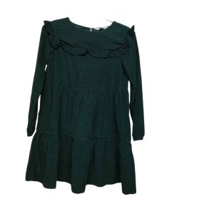 VESTIDO PANA VERDE TABLITAS H&M T 9-10
