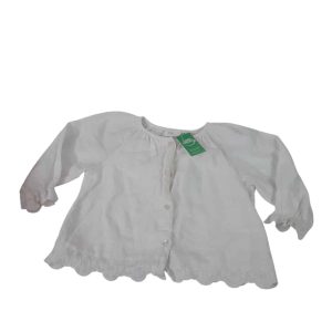 CAMISA BLANCA BORDADA ZARA T12/18M