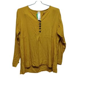 BLUSA AMARILLA CON BOTONES F DONATTI T M