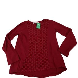 REMERA ROJA FLORES APLIQUE ZARA T8