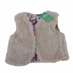 CHALECO PELUDITO BEIGE VERTBAUDET T9M
