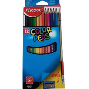 LAPICES DE COLORES X12 CON SACAPUNTAS
