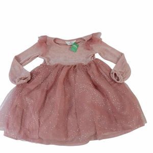 VESTIDO PLUSH CON TUTU BRILLOS H&M T7/8
