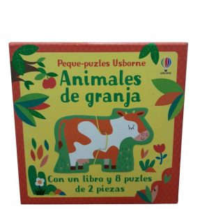 ANIMALES DE LA GRANJA PEQUE PUZLES CON 1 LIBRO Y 8 PUZLES