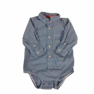 BODY CAMISA RAYADA AZUL BCO OSH KOSH T18M