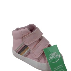 BOTAS ROSA ARCOIRIS VELCRO CHEEKY T20