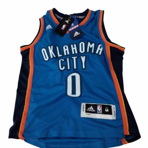MUSCULOSA DEPORTIVA AZUL NARANJA OKLAHOMA ADIDAS TM T14 AP NUEVA