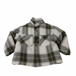 SOBRE CAMISA CUADRILLE VERDE BEIGE INT CORDERITO ZARA T12/18M FR GT