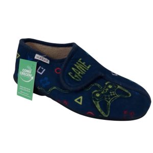 PANTUFLAS AZULES JOISTICKS GAME VULLADI T35