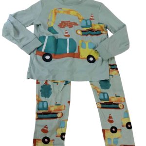 PIYAMA REMERA Y PANT ALG CELESTE PALA MECANICA H&M T4/6