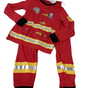 CONJ PIYAMA REMERA Y PANT ALG ROJO BOMBERO H&M T6/8