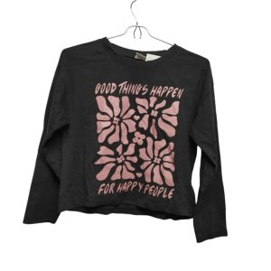 REMERA ALG GRIS ROSADO FLORES GOOD THINGS ZARA T 11-12