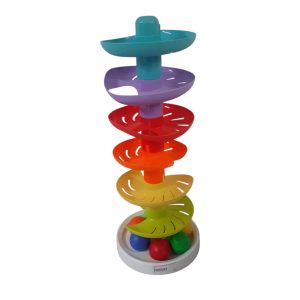 TORRE CIRCULAR CON PELOTITAS DE COLORES