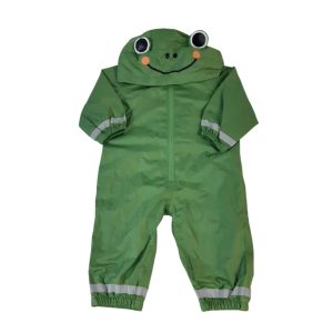 ENTERITO NYLON PARA LLUVIA VERDE CAPUCHA PRIMARK T6/9M