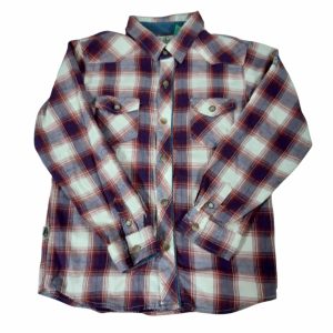 CAMISA VILLELA ROJA BEIGE HUSH PUPPIES T8